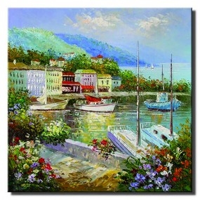 Tranh in Canvas Phố Biển